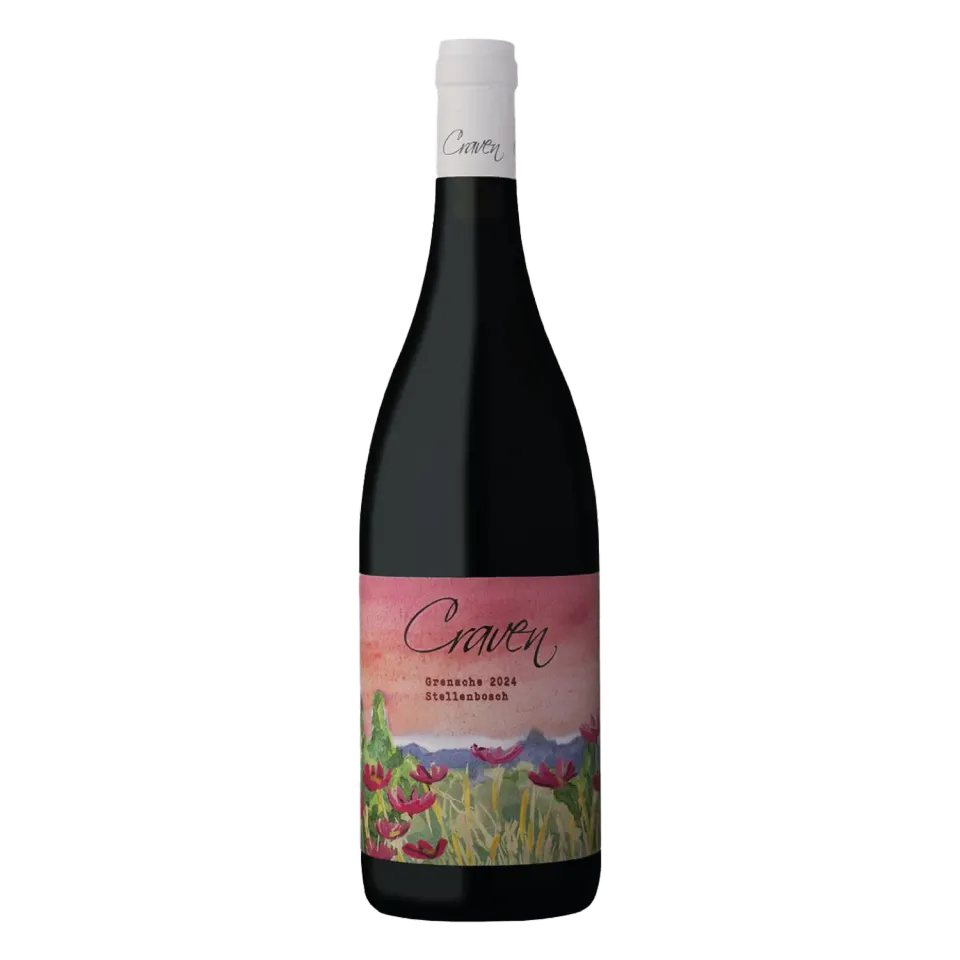 Craven Wines Grenache 2024 lys rødvin flaske