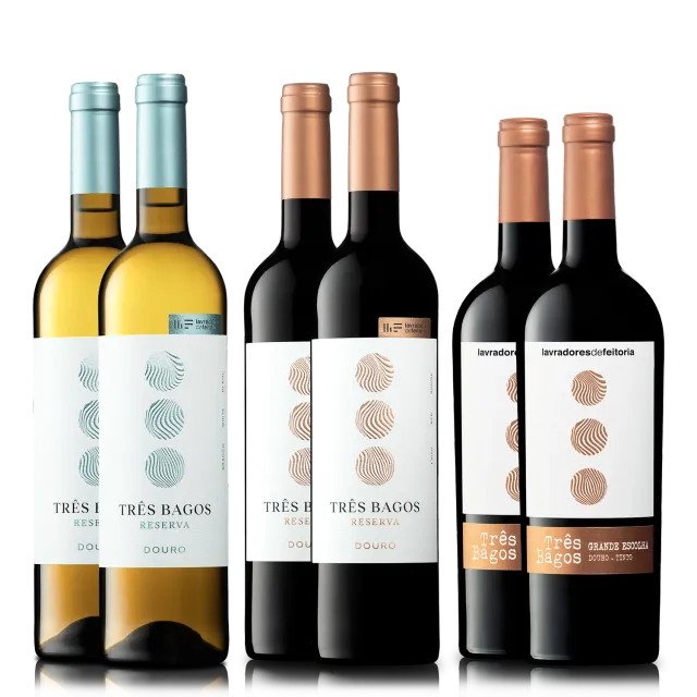 Três Bagos Selection vinkasse 6 flasker Reserva