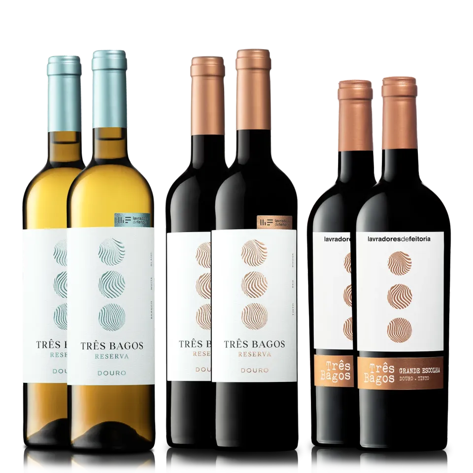 Três Bagos Selection vinkasse 6 flasker Reserva