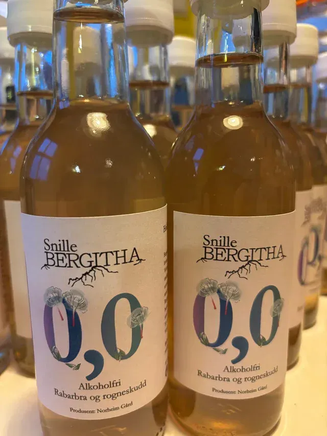 Norheim Snille Bergitha rabarbravin 0,25 l