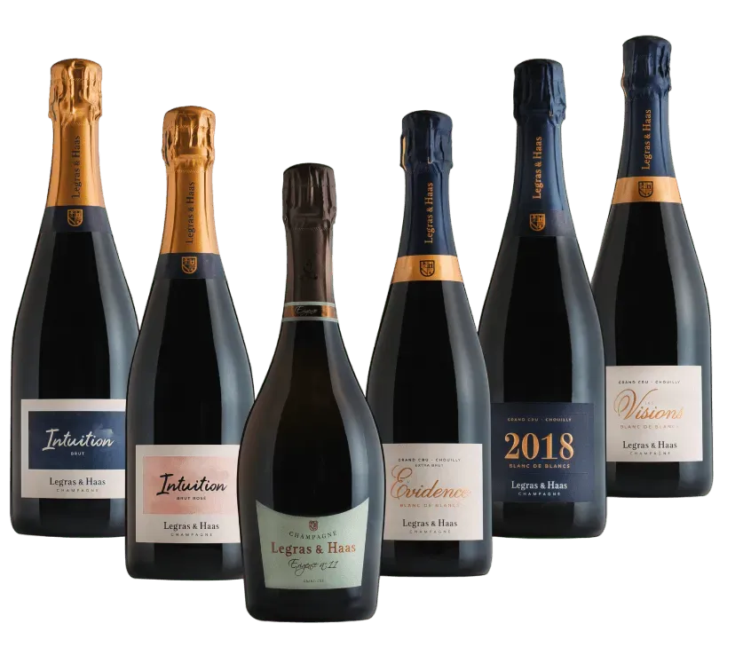 Legras & Haas Coffret Découverte champagne gaveeske 6 flasker