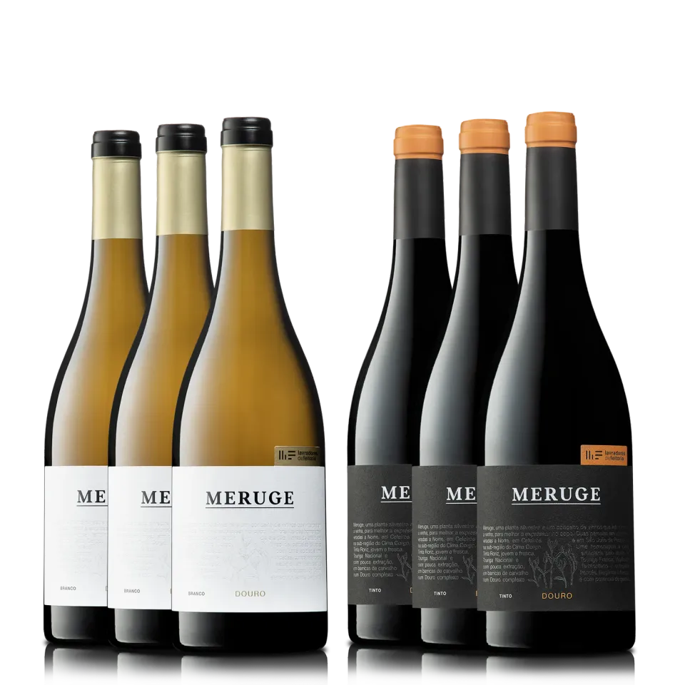 Meruge Seleksjon vinkasse 6 flasker hvit og rød Douro